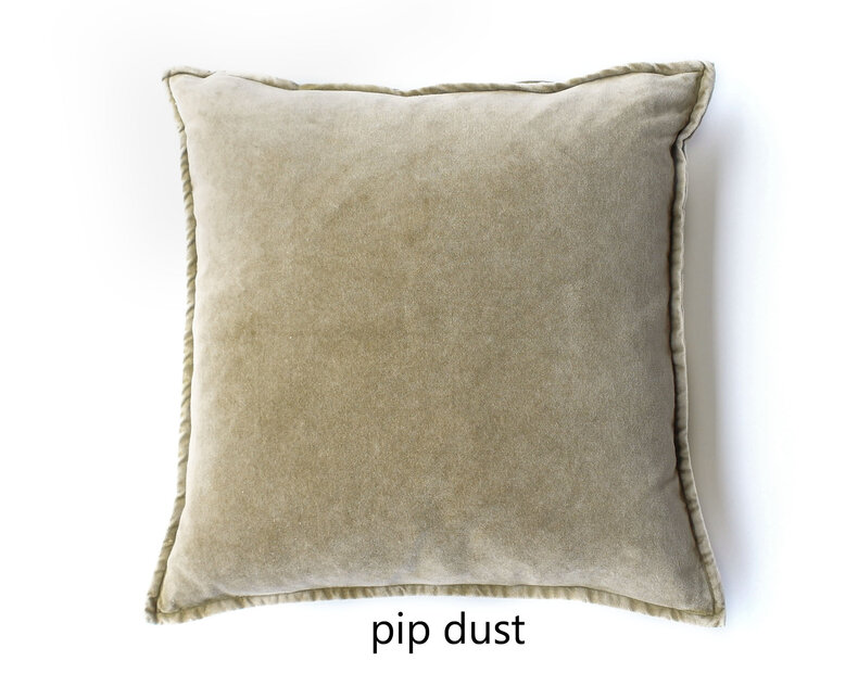 Pip Stonewashed fluwelen kussenhoes 30x60 cm Dust