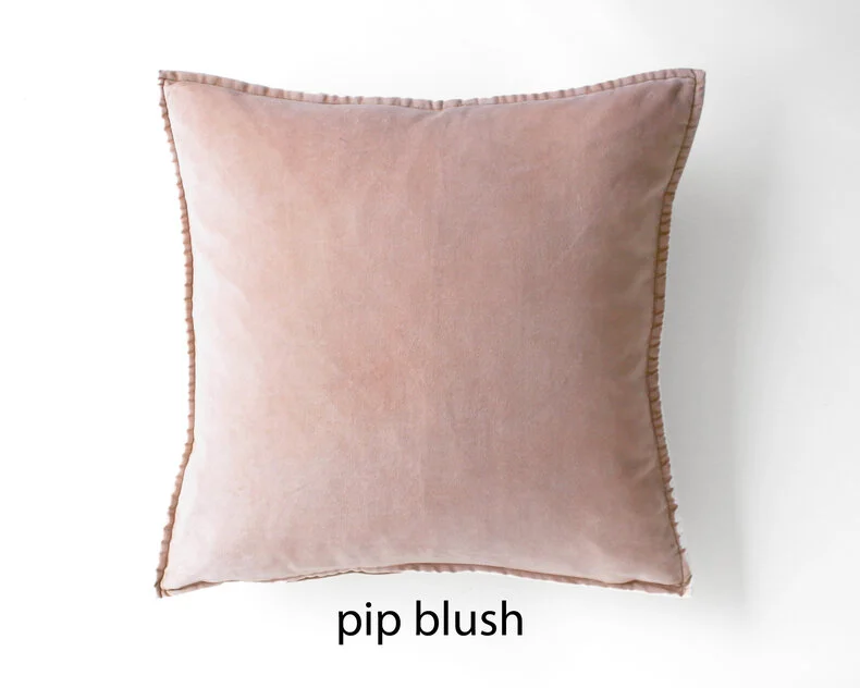 Pip Stonewashed fluwelen kussenhoes 50x50 cm
